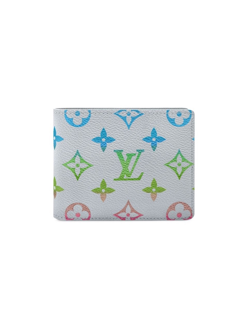 NEW Louis Vuitton Mens Multicolor Monogram Iridescent Canvas Bifold Wallet